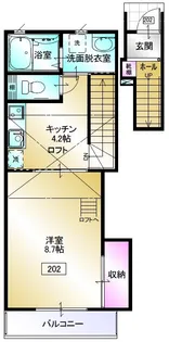 リグザイル青葉【2階】の間取り