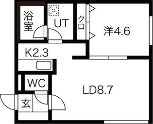 La ciel発寒【4階】の間取り