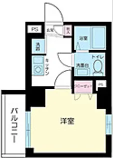 スカイコート三越前壱番館【3階】の間取り