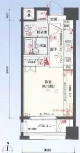 バージュアル武蔵小杉【4階】の間取り