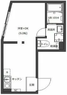 BASE三ツ沢下町【2階】の間取り