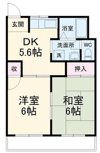 カーサ御滝A棟【2階】の間取り
