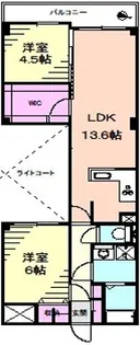 エクレール弘明寺【2階】の間取り