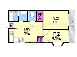 セイム三箇【2階】の間取り