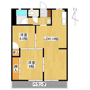 ファミール若松【1階】の間取り