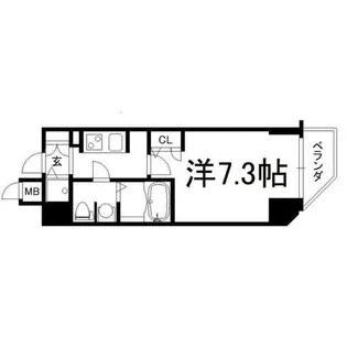 スワンズシティ大手前ソレイユ【4階】の間取り