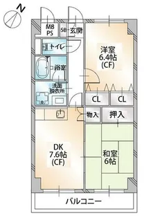 フラワリング・ワン【4階】の間取り
