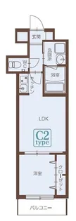 サンクレシア新下関秋根C2タイプ【1階】の間取り