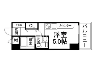 デトムワン烏丸二条【2階】の間取り
