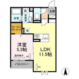 クレールガーデン【3階】の間取り