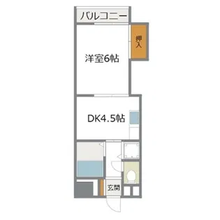 ラ・イリス利倉【3階】の間取り