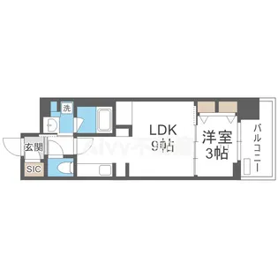 S-RESIDENCE天満橋ar【4階】の間取り