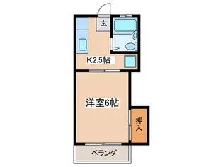 ラ-ジガ-デンE【1階】の間取り