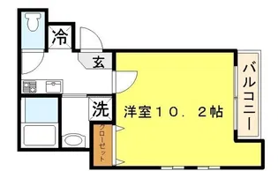 フジパレス粉浜II番館【1階】の間取り