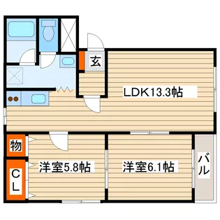 アネックス五輪【1階】の間取り