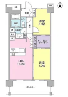 アンビエンテ経堂【4階】の間取り