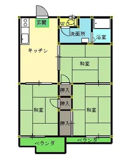 近藤ハイツB【1階】の間取り