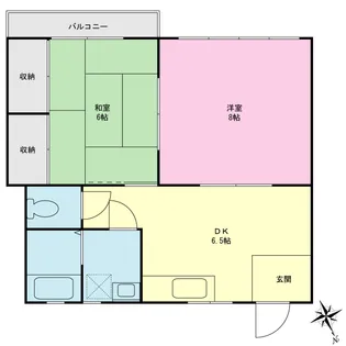 サンフォレスト【1階】の間取り
