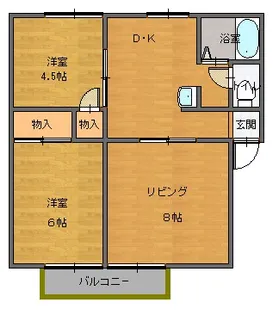 メゾン藤ノ木A【1階】の間取り