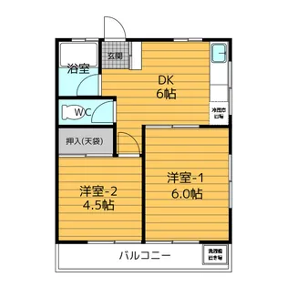 メゾン聖武【1階】の間取り