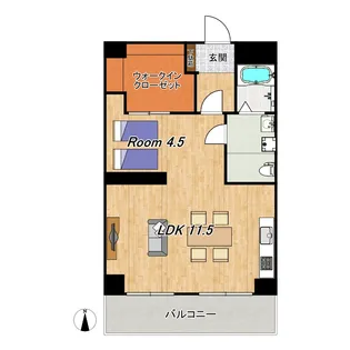 クレストユリ【2階】の間取り
