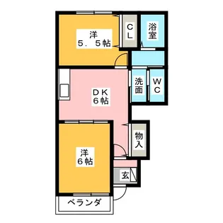 アルセート B【1階】の間取り