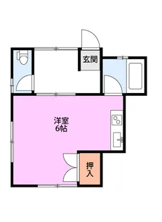コーポラス栄【1階】の間取り