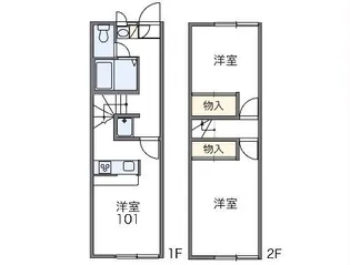 レオパレスエタージュ【1階】の間取り