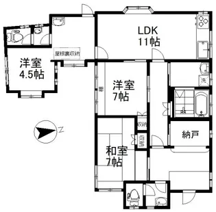 埼玉県上尾市大字小敷谷【一戸建】の間取り