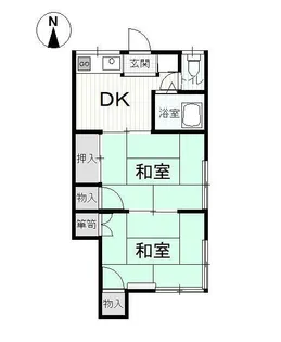 エレガンス向山【1階】の間取り