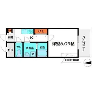 ウインズコート都島【6階】の間取り