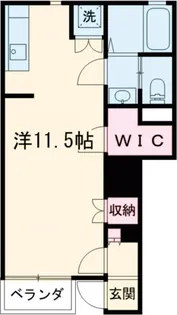 カーサ・アルスール【1階】の間取り