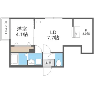 ライトベル北20条【3階】の間取り