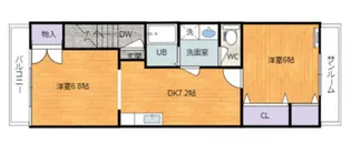富山市磯部町【2階】の間取り