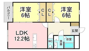 福岡県北九州市小倉北区篠崎5【マンション】の間取り