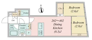 Grande Ikebukuro honcho【3階】の間取り