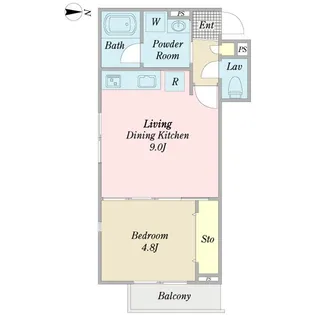フロンティア【2階】の間取り