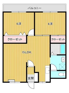 コーポTOYORA【2階】の間取り
