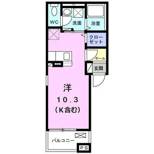 グランディフロラ【3階】の間取り