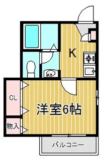 カメリアコート【2階】の間取り