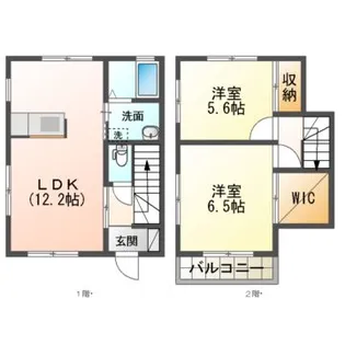 ドゥ・ゼリ【1階】の間取り