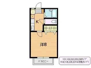 Lapis RURI【2階】の間取り