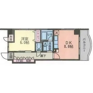 ベルウッドヤマトヤ【1階】の間取り