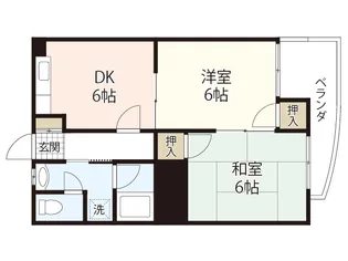 ヴィラブランシュ牛田【4階】の間取り