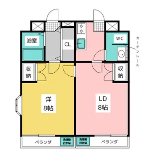 三和園【4階】の間取り