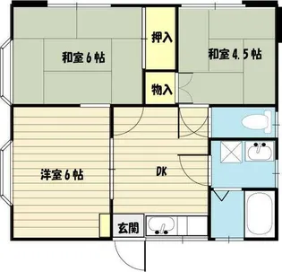 メゾン緑水A【1階】の間取り