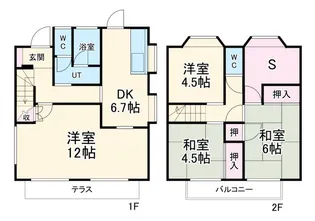 静岡県静岡市葵区千代田5【一戸建】の間取り
