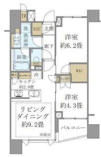 Brillia THE RESIDENCE 東京八重洲アベニュー【2階】の間取り