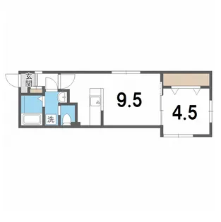 レフィナード【4階】の間取り