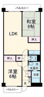 グレース新城【1階】の間取り